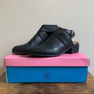 Black Cut Out Ankle Boots